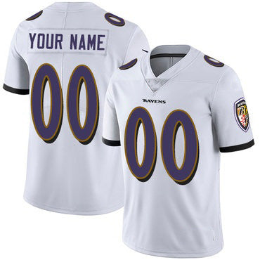 Custom B.Ravens White Jereymy Vapor Untouchable Player Limited Jersey