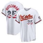 Baltimore Orioles #35 Adley Rutschman 2026 All-Star Edition Stars & Stripes White Jereymy Stadium Jersey
