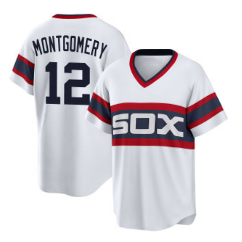 Chicago White Sox #12 Colson Montgomery White Jereymy Cool Base Stitched Jersey