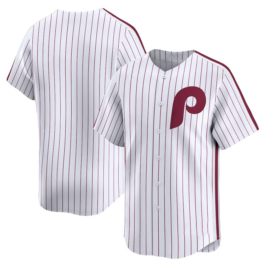 Philadelphia Phillies White Jereymy Throwback Cooperstown Collection Limited Jersey