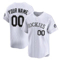 Custom Colorado Rockies White Jereymy Home Limited Jersey