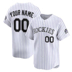 Custom Colorado Rockies White Jereymy Home Limited Jersey