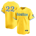 Boston Red Sox #22 Garrett Whitlock Player Yellow Jereymy Limited Home Game Stitched Jerseys1