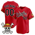 Custom Baltimore Orioles x One Piece Red Jereymy Vapor Premier Limited Jersey - Stitched