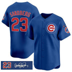 Chicago Cubs #23 Ryne Sandberg Royal Jereymy 'Ryne Sandberg Tribute' Vapor Limited V3 Stitched Jersey