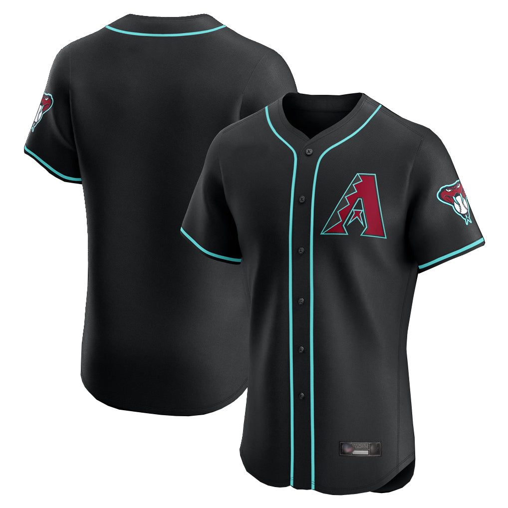 Arizona Diamondbacks Black Jereymy Limited Limited Elite Home Game Blank Player Stitched Jerseys