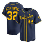 Milwaukee Brewers #32 Jacob Misiorowski Navy Jereymy Alternate Limited Stitched Jersey