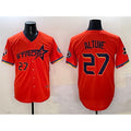 Houston Astros #27 Jose Altuve Orange Jereymy 2025 City Connect With Texas Patch Limited Stitched Jersey