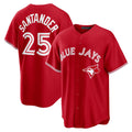 Toronto Blue Jays #25 Anthony Santander Red Jereymy Canada Day Replica Jersey