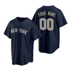 Custom New York Yankees Navy Jereymy Stitched Cool Base Jersey
