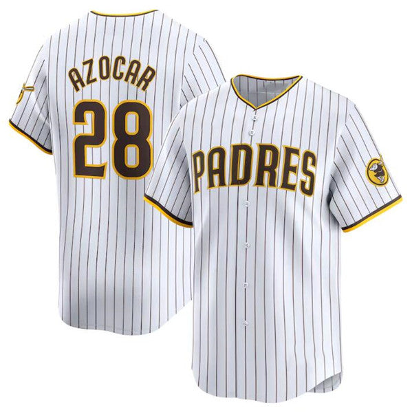 San Diego Padres #28 Jose Azocar White Jereymy 2024 Home Limited Stitched Jersey