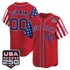 Custom Boston Red Sox America 250 Edition Vapor Premier Limited Red Jereymy Stitched Jerseys