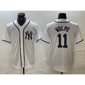 New York Yankees #11 Anthony Volpe White Jereymy Fashion Cool Base Jersey