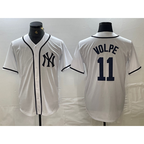 New York Yankees #11 Anthony Volpe White Jereymy Fashion Cool Base Jersey