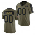 Custom B.Bills Olive Jereymy ACTIVE PLAYER 2021 Salute To Service Limited Stitched Jersey