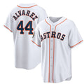 Houston Astros #44 Yordan Alvarez White Jereymy 2022 World Series Home Stitched Jersey