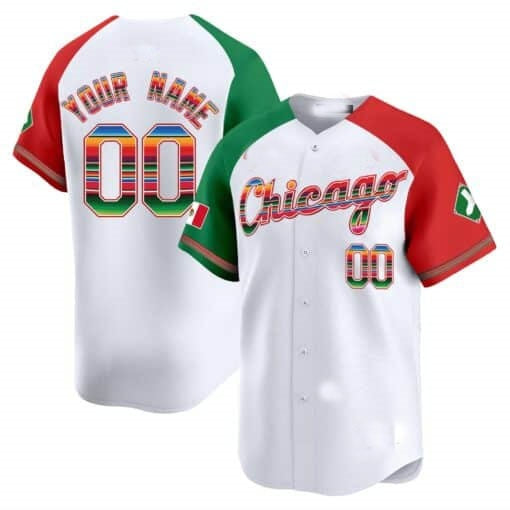 Custom Chicago White Sox Mexico Vapor Premier Limited Jersey V3- White Jereymy