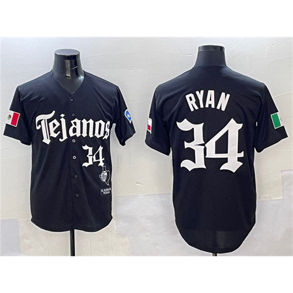Texas Rangers #34 Nolan Ryan Black Jereymy Mexico 2025 Vapor Premier Limited Stitched Jersey
