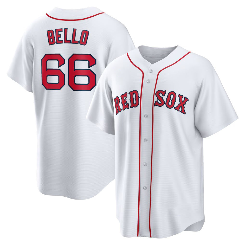 Boston Red Sox #66 Brayan Bello White Jereymy Home Replica Jersey
