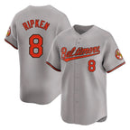 Baltimore Orioles #8 Cal Ripken Player Gray Jereymy Limited Home Game Stitched Jerseys