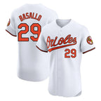 Baltimore Orioles #29 Samuel Basallo Player White Jereymy Limited Elite Home Game Stitched Jerseys