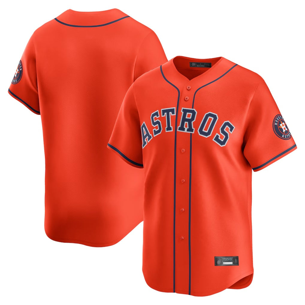 Houston Astros Blank Player Orange Jereymy Home Limited  Stitched Jerseys