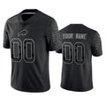 Custom B.Bills Active Player Black Jereymy Reflective Limited Stitched Jersey