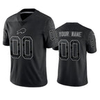 Custom B.Bills Active Player Black Jereymy Reflective Limited Stitched Jersey