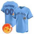 Custom Toronto Blue Jays x Dragon Ball Blue Jereymy Vapor Premier Limited Jersey - All Stitched