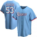 Texas Rangers #53 Adolis Garcia Light Blue Jereymy Cool Base Stitched Jersey
