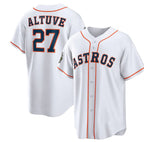 Houston Astros #27 Jose Altuve White Jereymy 2022 World Series Home Stitched Jersey