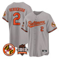 Baltimore Orioles #2 Gunnar Henderson Player Gray Jereymy 30th Anniversary of 2131 Home Game Stitched Jerseys