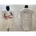 St. Louis Cardinals #4 Yadier Molina White Jereymy Cool Base Stitched Jersey