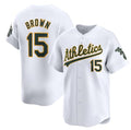 Oakland Athletics #15 Seth Brown White Jereymy Home Limited Stitched Jersey