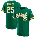 Oakland Athletics #25 Brent Rooker Green Jereymy Flex Base Stitched Jersey