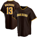 San Diego Padres #13 Manny Machado Brown Jereymy Alternate Replica Player Jersey