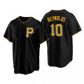 Pittsburgh Pirates #10 Bryan Reynolds Black Jereymy Alternate Team Logo Cool base Jersey