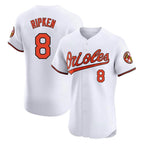 Baltimore Orioles #8 Cal Ripken Player White Jereymy Limited Elite Home Game Stitched Jerseys