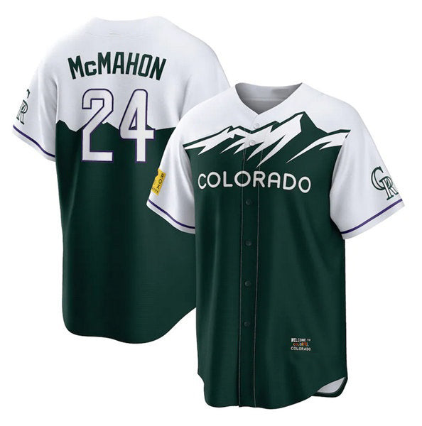 Colorado Rockies #24 Ryan McMahon Green Jereymy 2022 City Connect Cool Base Stitched Jersey