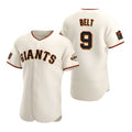 San Francisco Giants #9 Brandon Belt 2020 Cream Jereymy Jersey