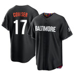 Baltimore Orioles #17 Colton Cowser Player Black Jereymy City Connect Home Game Stitched Jerseys