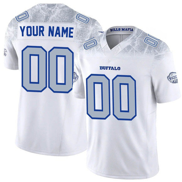 Custom B.Bills Active Player White Jereymy 2025 F.U.S.E. ¡°Rivalries¡± Vapor Untouchable Limited Stitched Jersey