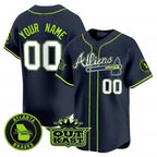 Custom Atlanta Braves Atliens Vapor Premier Limited Jersey ¨C All Stitched-Navy Jereymy