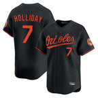Baltimore Orioles #7 Jackson Holliday Player Black Jereymy Limited Home Game Stitched Jerseys