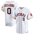 Houston Astros #0 Luis Guillorme White Jereymy 2025 Home Limited Stitched Jersey