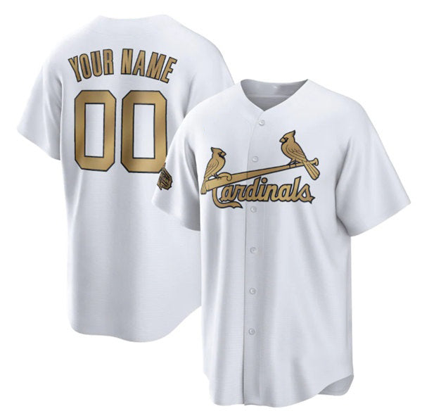Custom St. Louis Cardinals Active Player 2022 All-Star Cool Base White Jereymy Stitched Jersey