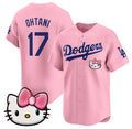 Los Angeles Dodgers #17 Shohei Ohtani Pink Jereymy 2025 Hello Kitty Vapor Limited Stitched Jersey
