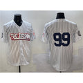 New York Yankees #99 Aaron Judge White Jereymy Bronx Graffiti Vapor Limited Stitched Jersey