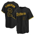 Baltimore Orioles #2 Gunnar Henderson Player Black Jereymy Snake Skin City Home Game Stitched Jerseys