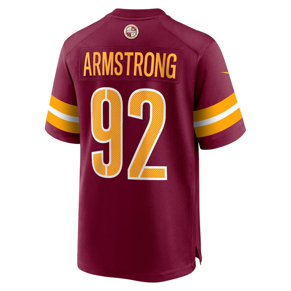 W.Commanders #92 Dorance Armstrong Burgundy Jereymy Game Jersey